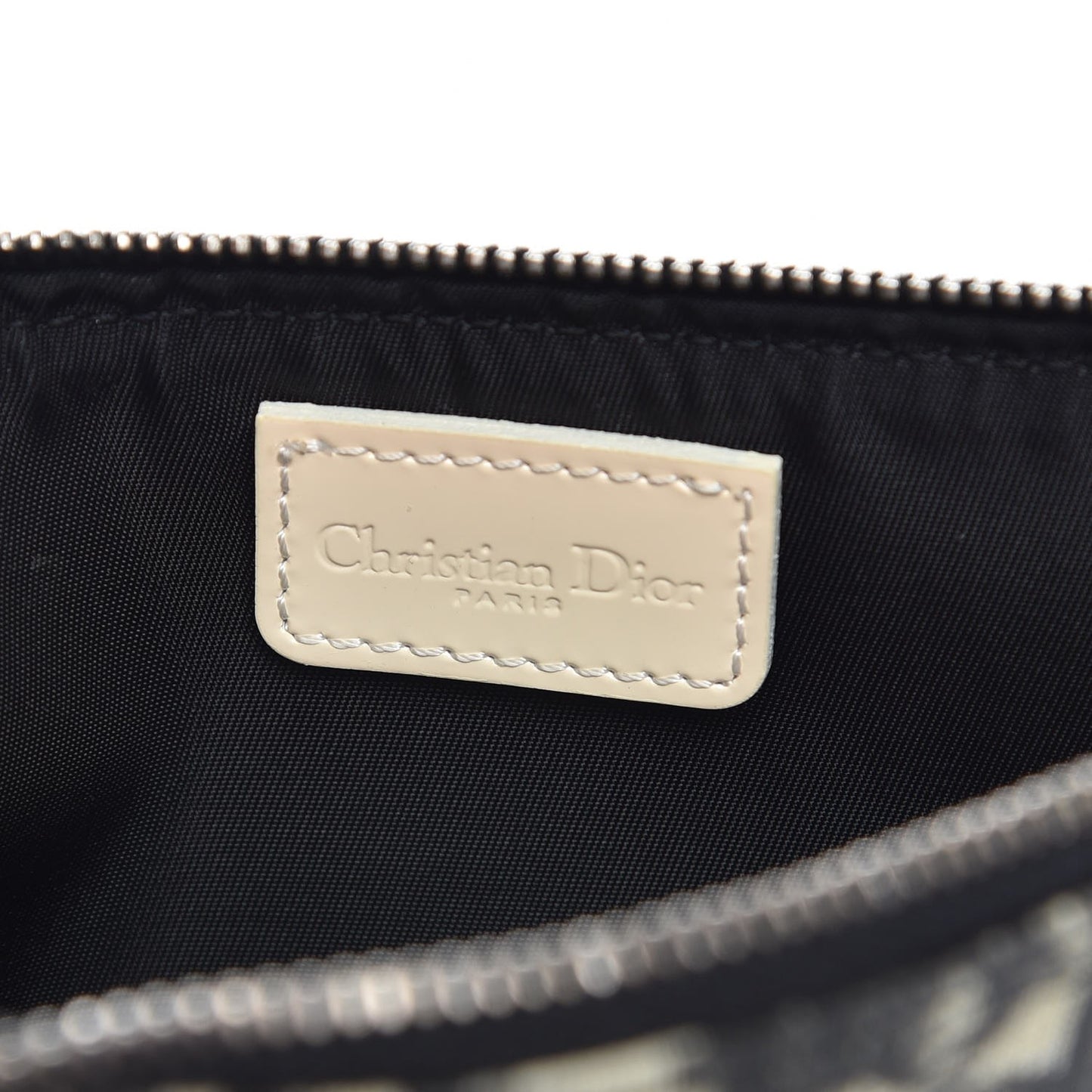 Monogram Mini Saddle Pochette White Black