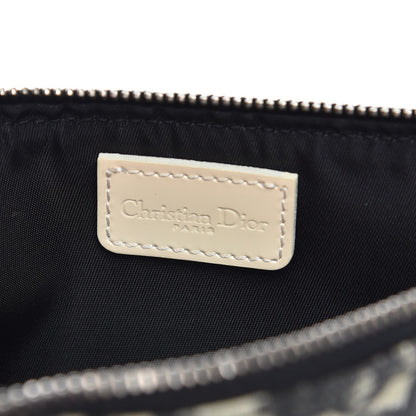 Christian Dior Monogram Mini Saddle Pochette White Black 6 of 9