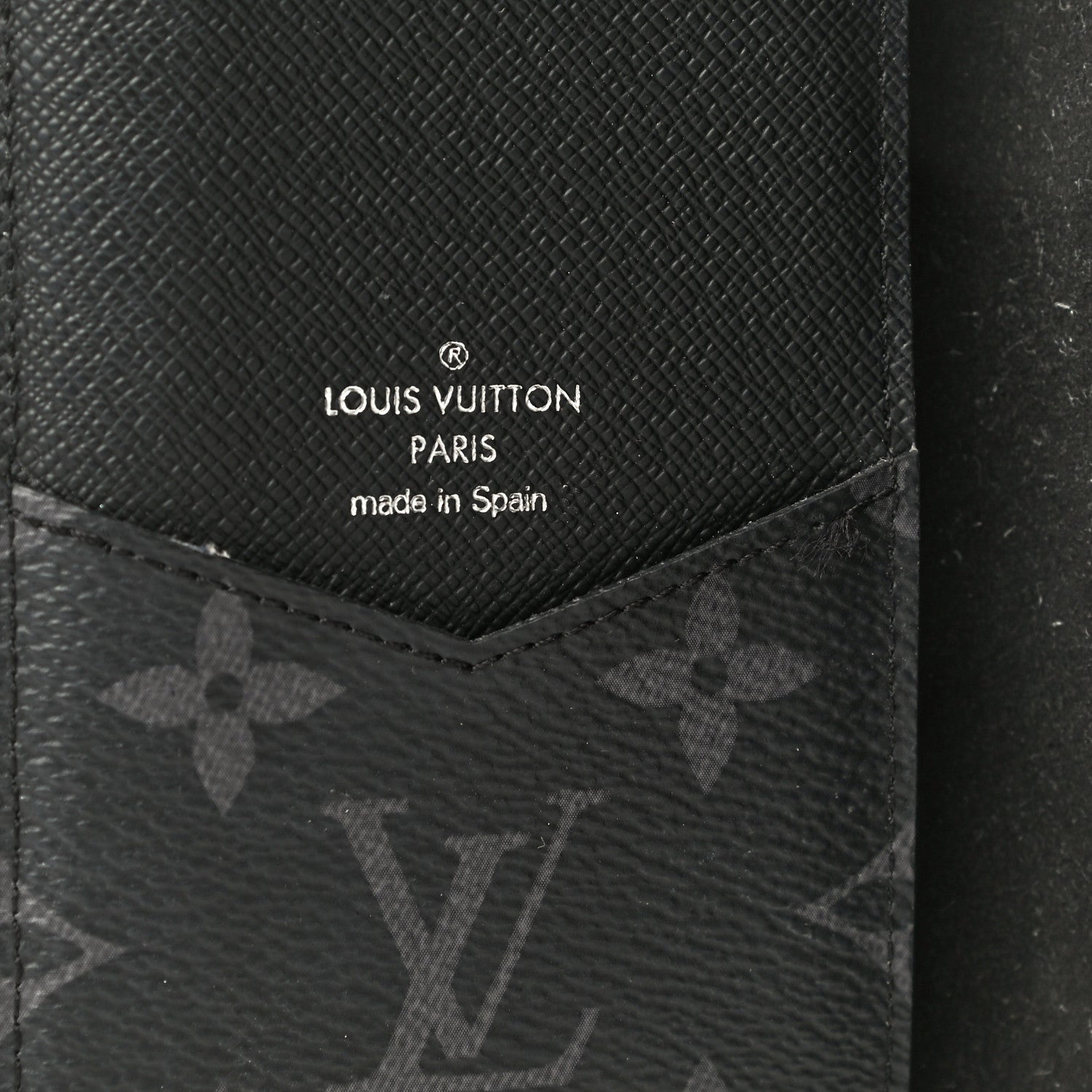 Louis Vuitton Monogram Eclipse iPhone XS Max Folio Case Black 6 of 14