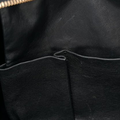 Celine Smooth Calfskin Tweed Tartan Mini Luggage Midnight 12 of 16