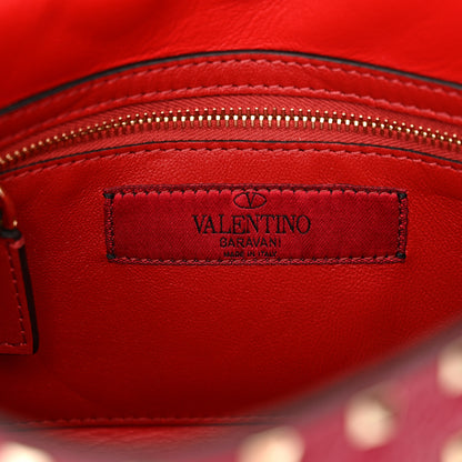 Valentino Garavani Grained Calfskin Medium Rockstud Spike Shoulder Bag Berry Pink 6 of 12