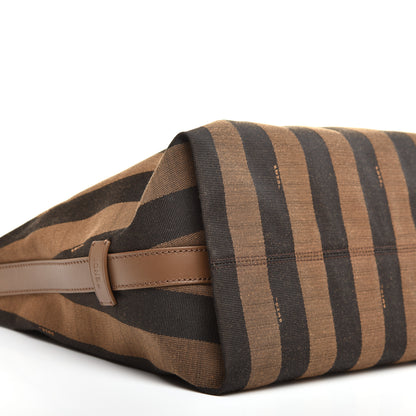 Fendi Pequin Cuoio Vegetale Large Hobo Tobacco Blue Mirto Cuoio 8 of 9