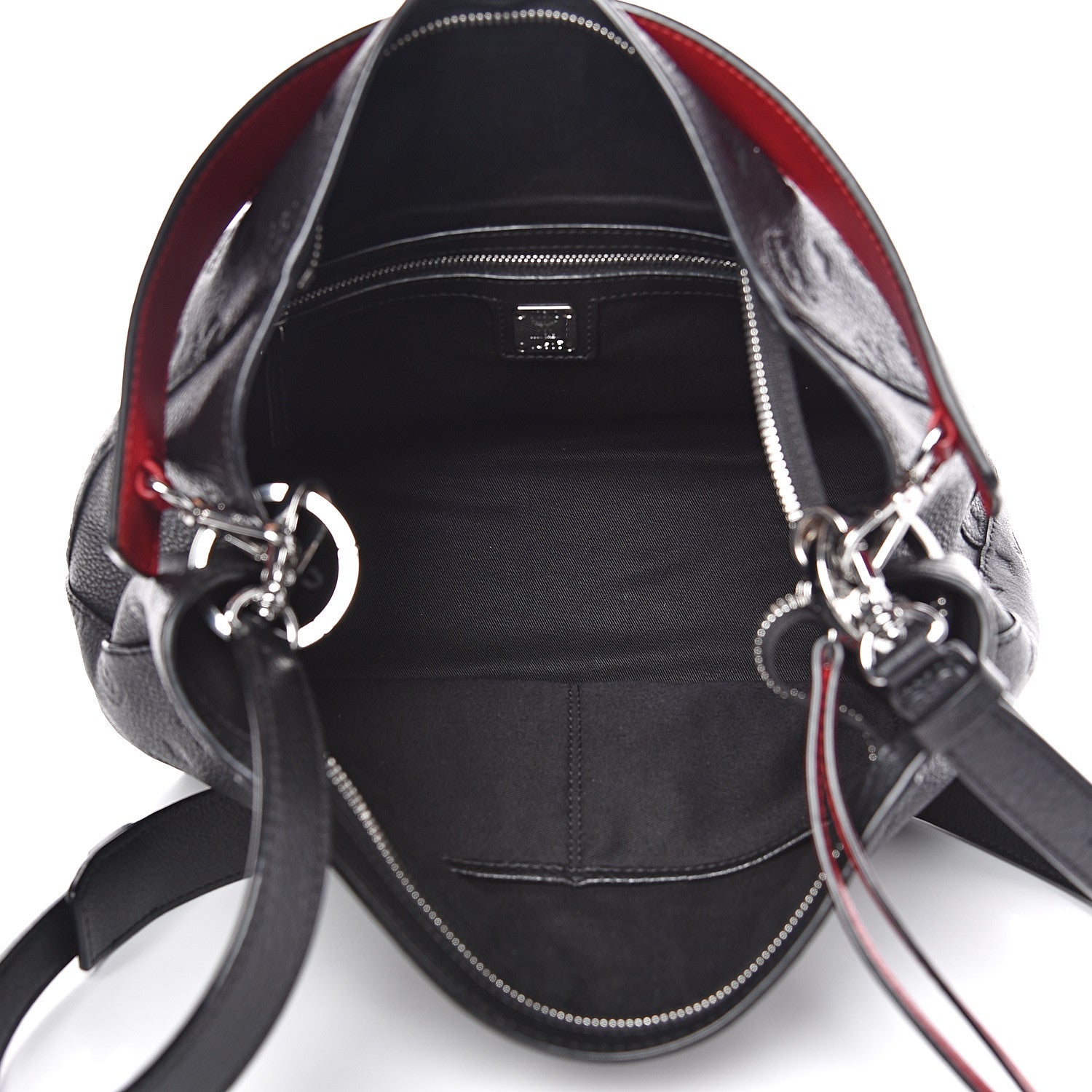 MCM Calfskin Ottomar Medium Klara Hobo Black 5 of 15