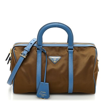 Prada Re-Nylon Saffiano Medium Re-Edition 1978 Top Handle Bag Sughero Wave 1 of 11