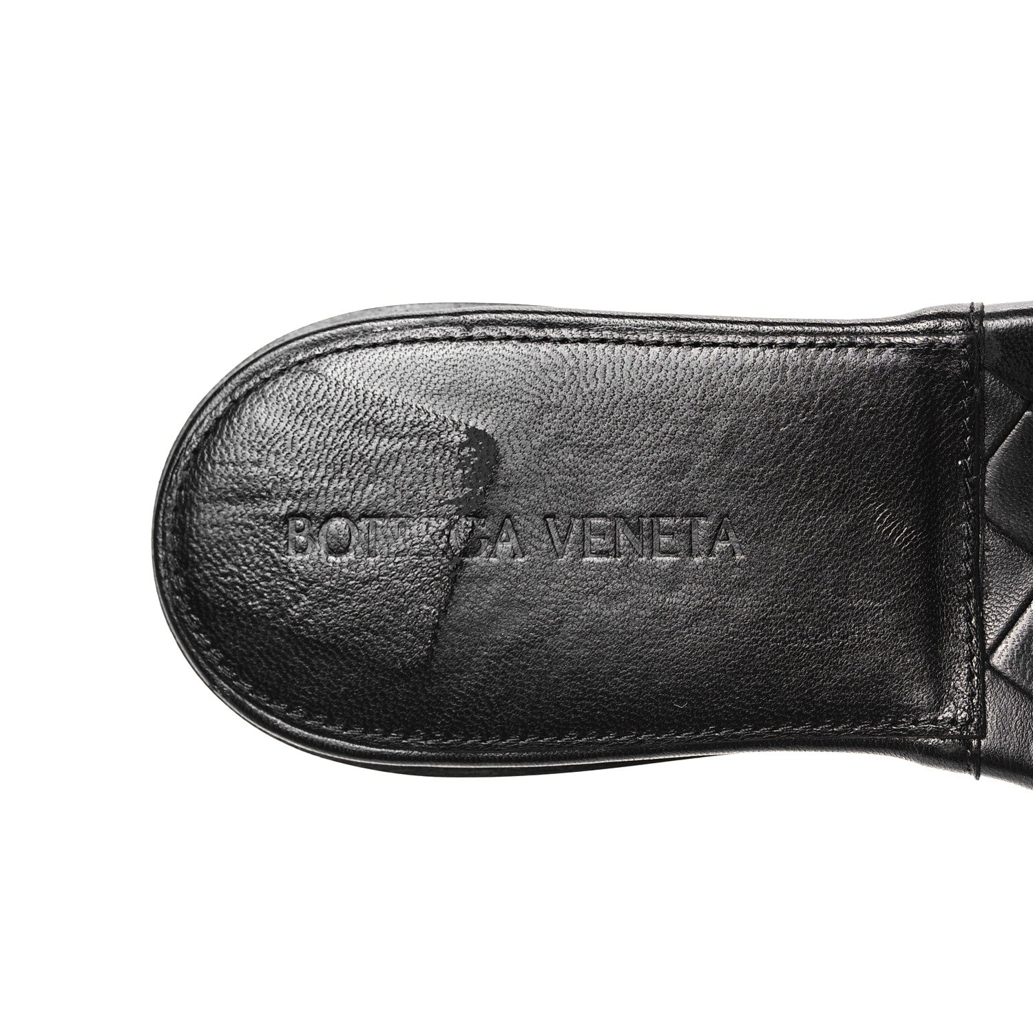 Bottega Veneta Nappa Maxi Intrecciato Lido Flat Sandals 38 Black 7 of 8