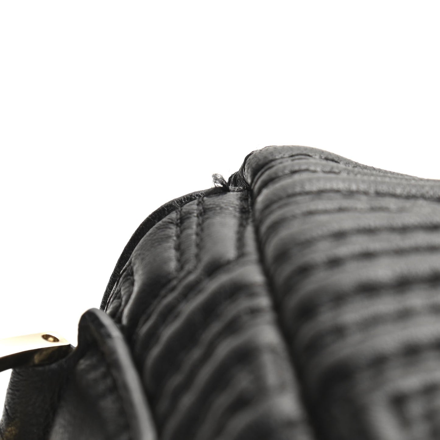 Calfskin Icon Quilted Flap Black