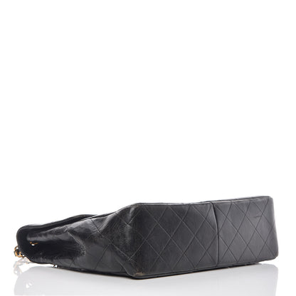 Chanel Lambskin Quilted Jumbo Single Flap Black 4 of 19