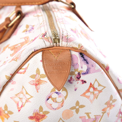 Louis Vuitton Watercolor Aquarelle Speedy 35 White 6 of 15