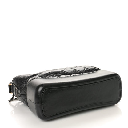 Chanel Aged Calfskin Quilted Medium Gabrielle Hobo Black 4 of 16