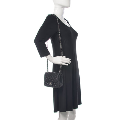 Chanel Lambskin Quilted Mini Square Flap Black 2 of 16