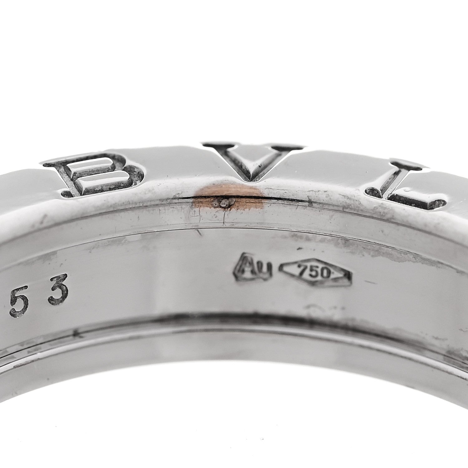 Bulgari 18K White Gold B.Zero1 One-Band Ring 53 6.5 6 of 8
