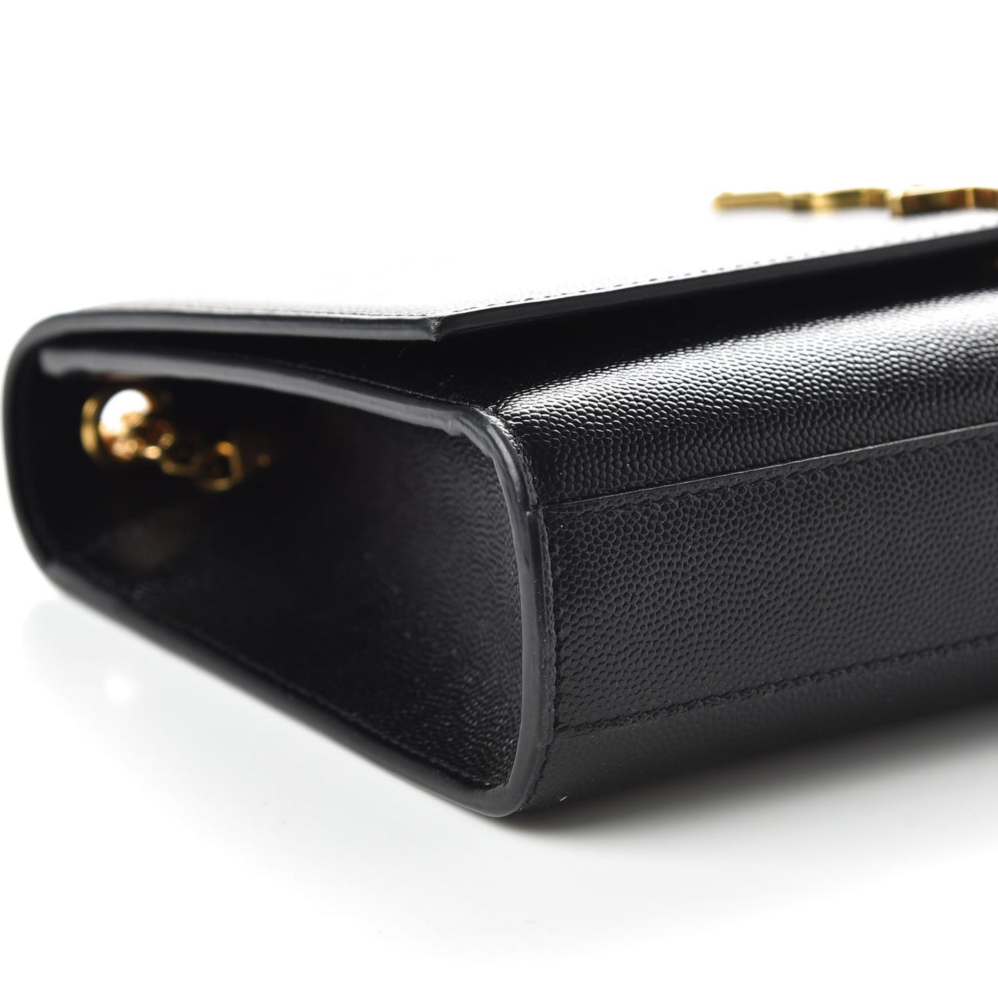 Grain De Poudre Medium Classic Monogram Kate Satchel Black