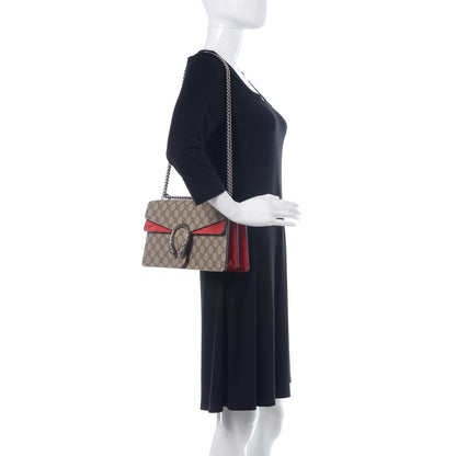 Gucci GG Supreme Monogram Small Dionysus Shoulder Bag Red 2 of 11