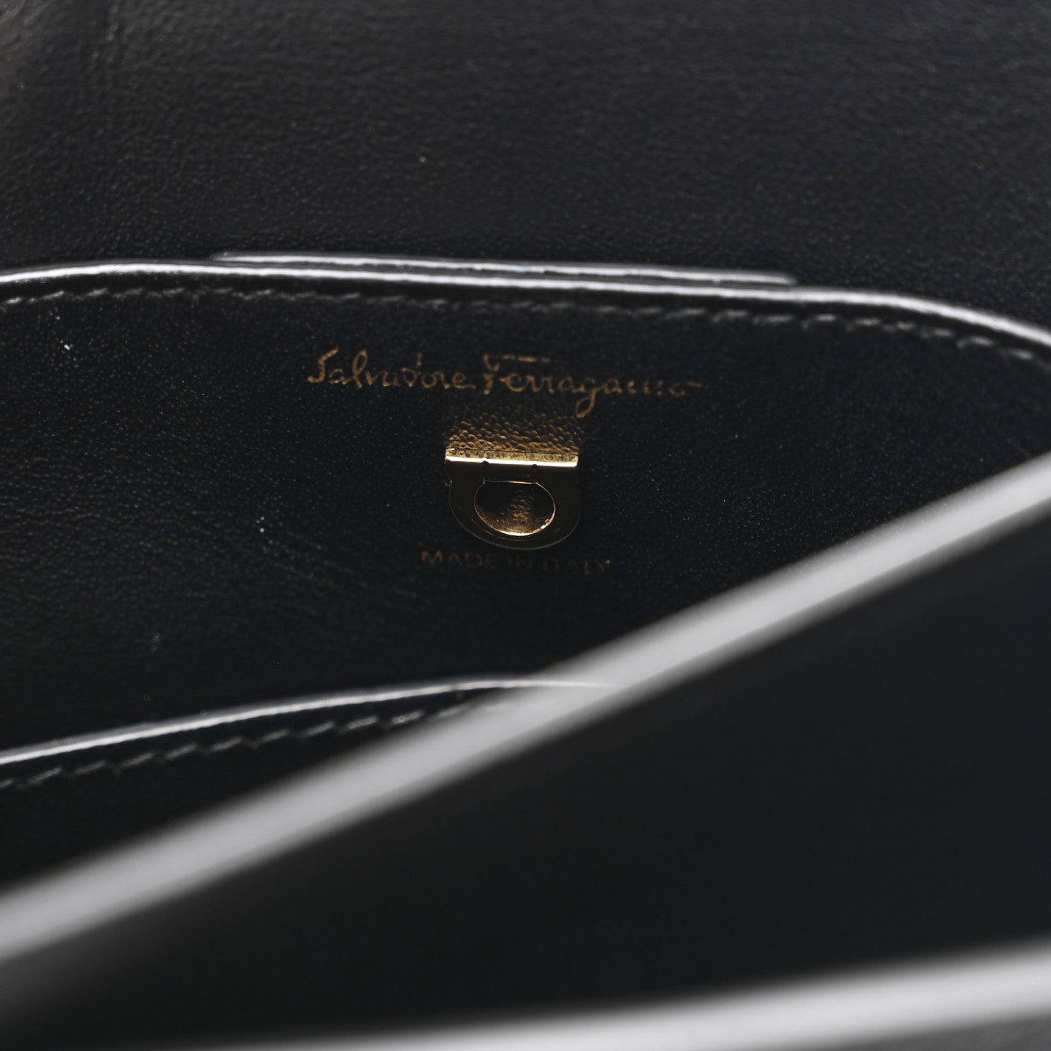 Salvatore Ferragamo Calfskin Small Margot Top Handle Satchel Black 7 of 11
