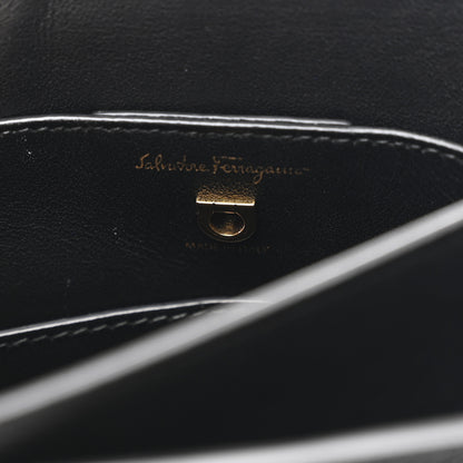 Salvatore Ferragamo Calfskin Small Margot Top Handle Satchel Black 7 of 11