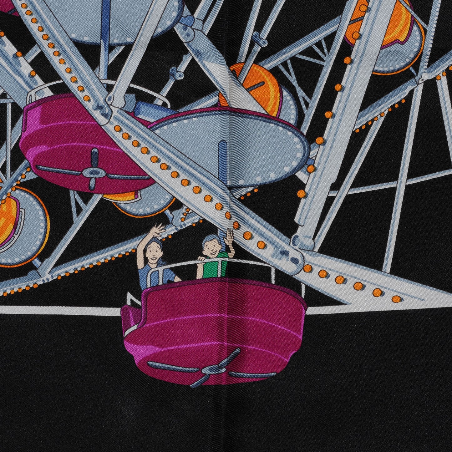 Silk Grande Roue Scarf 90