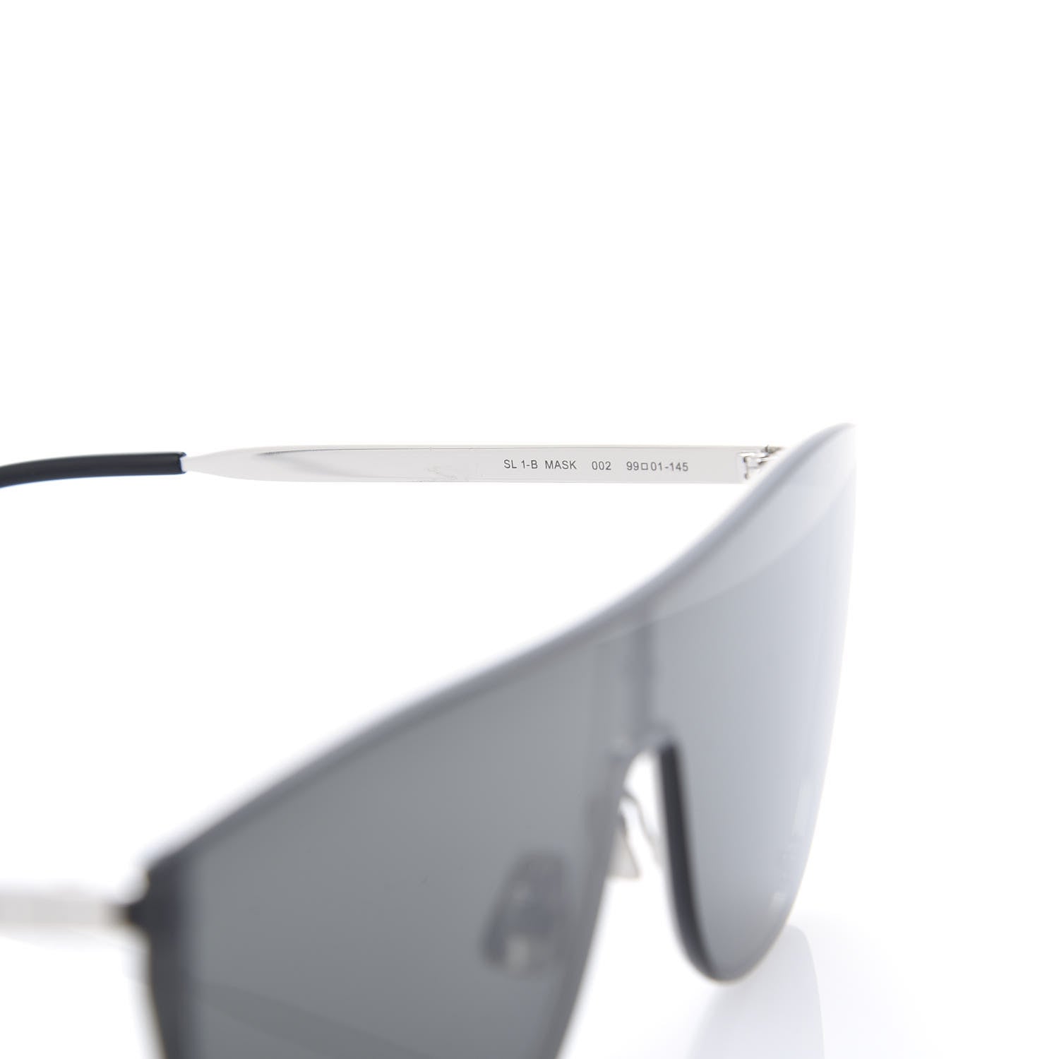 Saint Laurent SL1-B Mask Sunglasses Black Silver 5 of 7
