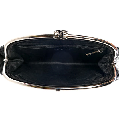 Chanel Lambskin Perforated Timeless Clutch Black 5 of 10