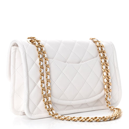 Chanel Caviar Quilted Medium Sweet Classic Flap White 2 of 4