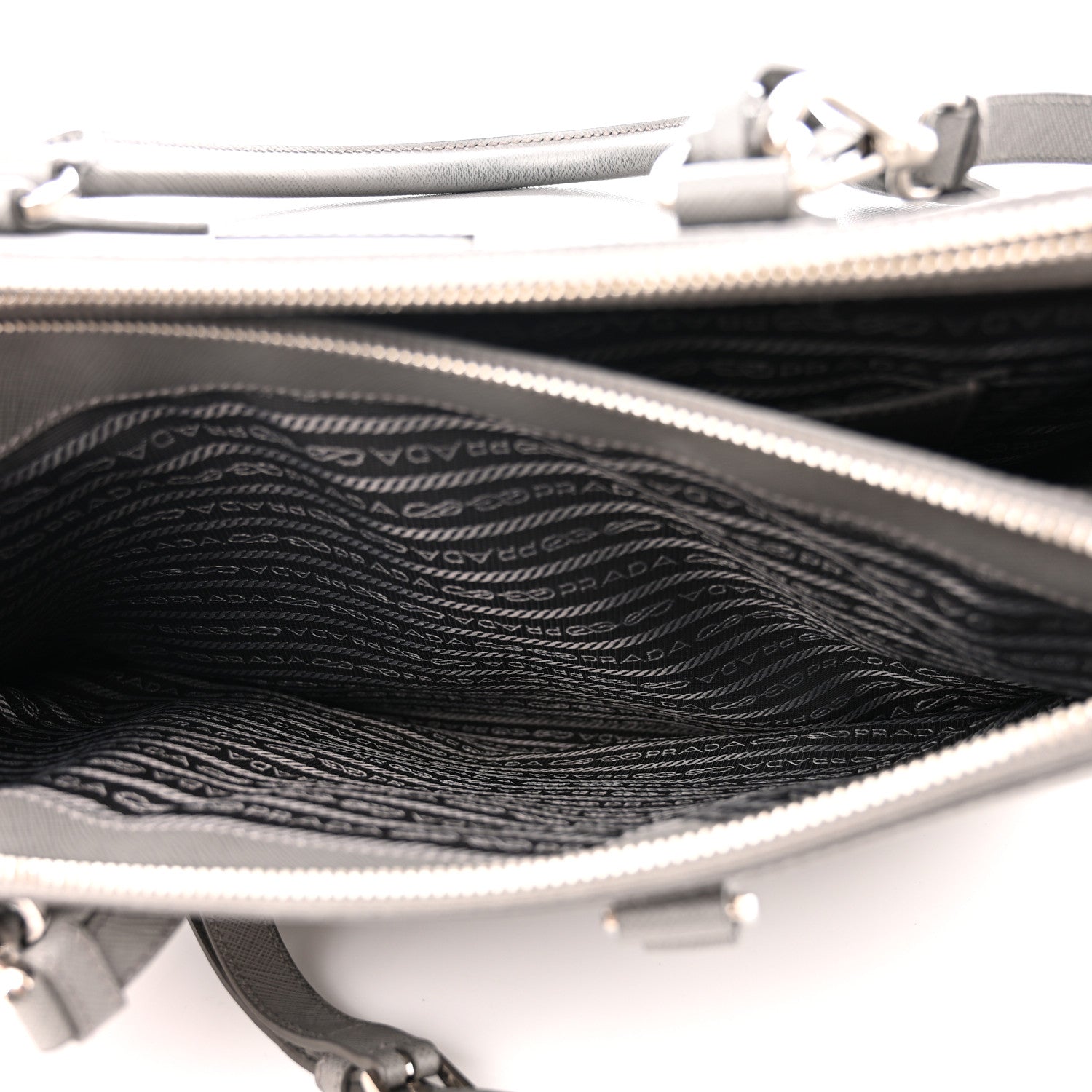 Prada Saffiano Large Galleria Double Zip Tote Marmo 7 of 16