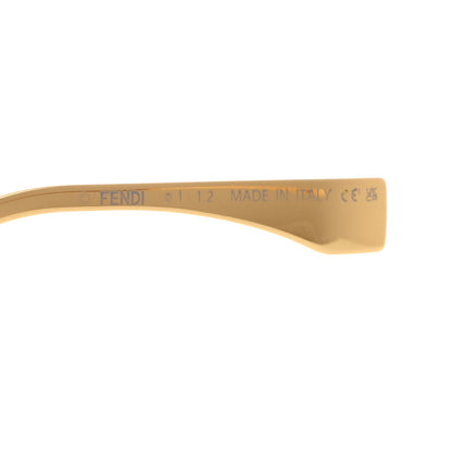 Fendi Acetate Metal Fendigraphy Shield Sunglasses FE 40067U Black Gold 6 of 7