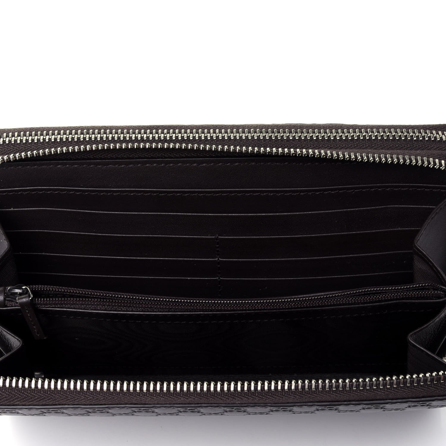 Gucci Microguccissima Zip Around Top Handle Travel Wallet Testa di Moro 5 of 5