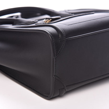 Celine Smooth Calfskin Nano Luggage Black 9 of 11