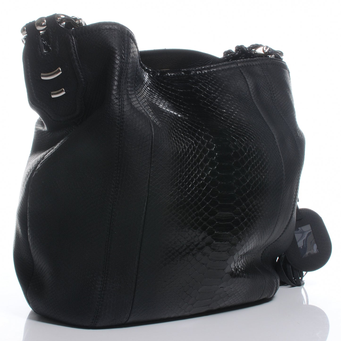 Python Large Techno Tag Hobo Black