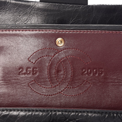Chanel Aged Calfskin Quilted 50th Anniversary 2.55 Reissue 224 Flap Black 7 of 11