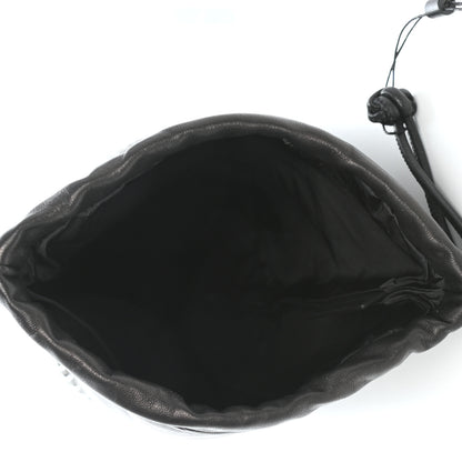 Alexander Wang Lambskin Crystal Rhinestone Ryan Dustbag Pouch Black 5 of 6
