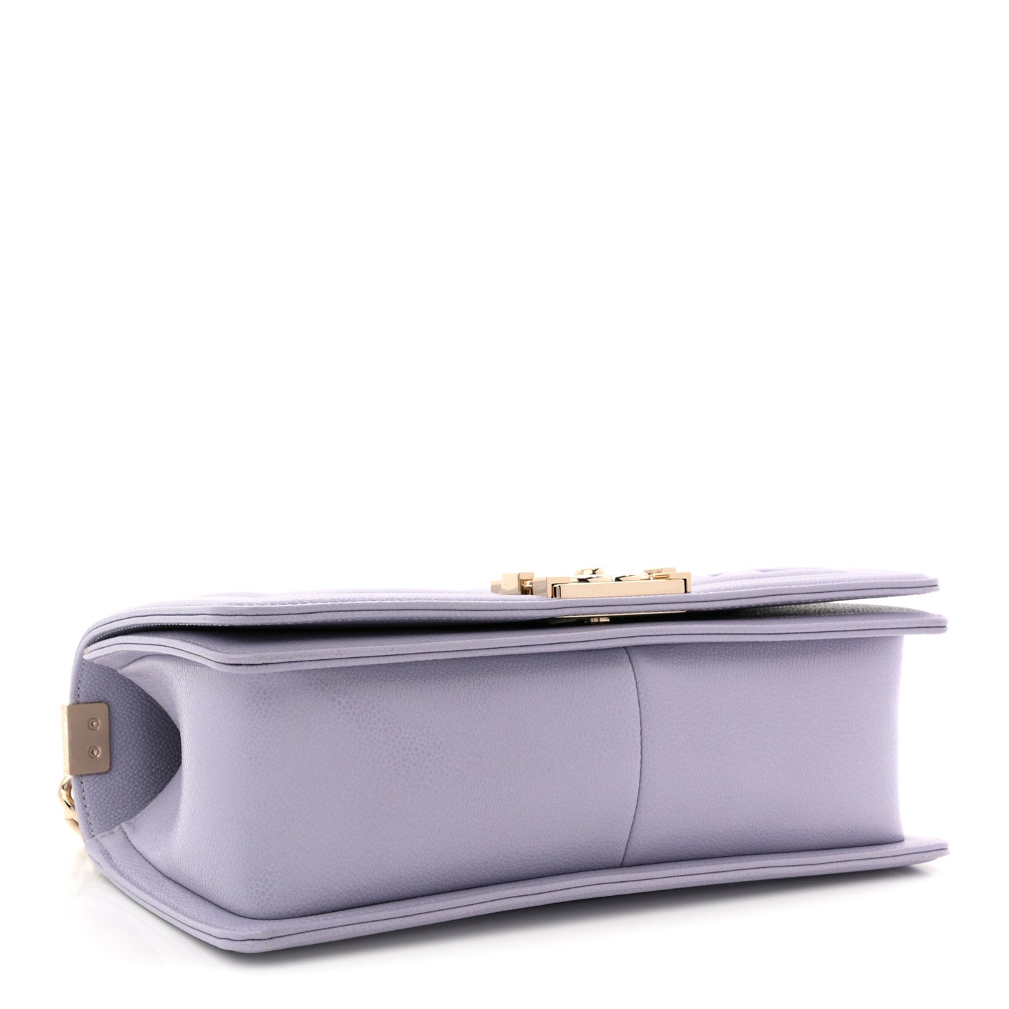 Caviar Quilted Medium Boy Flap Light Purple