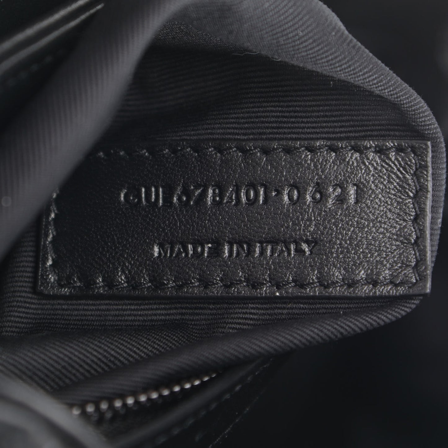Calfskin Y Quilted Monogram Toy Loulou Crossbody Bag Black