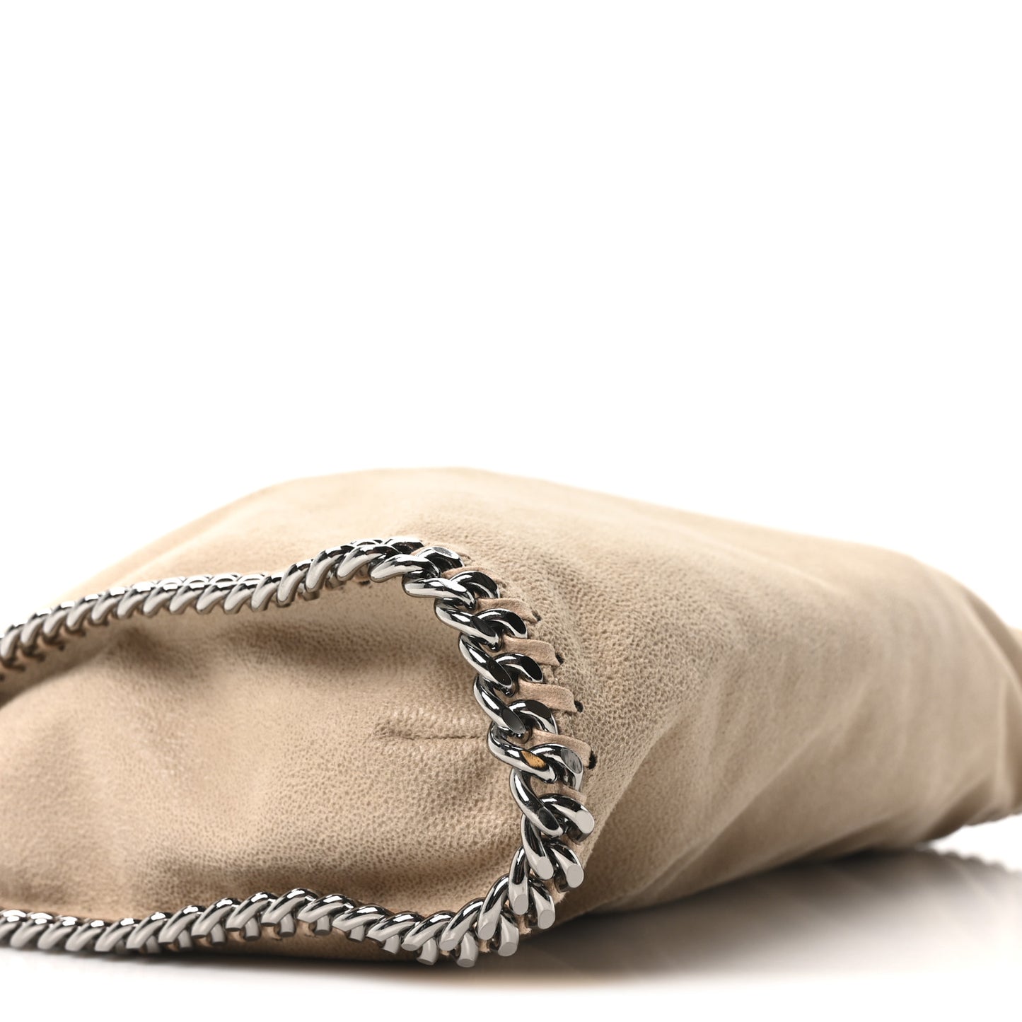 Shaggy Deer Falabella Fold Over Tote Taupe