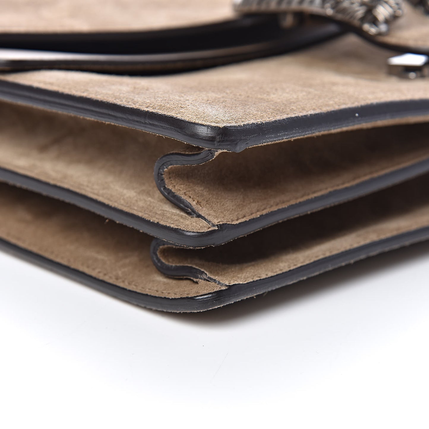Suede Medium Dionysus Shoulder Bag Taupe