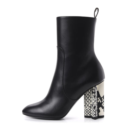 Louis Vuitton Calfskin Silhouette Ankle Boots 36 Black 1 of 8