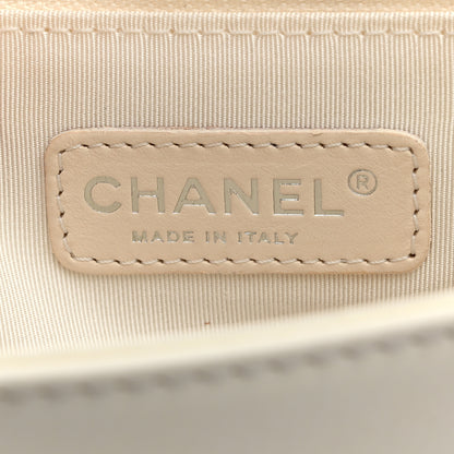 Chanel Lambskin Quilted Large Boy Flap Black White 6 of 13