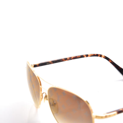 Louis Vuitton Conspiration Pilote Sunglasses Z0164U Gold 6 of 6