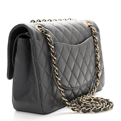 Chanel Caviar Quilted Medium Double Flap Dark Grey 3 of 13