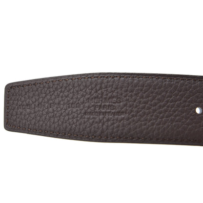 Hermes Box Togo 32mm H Belt 105 Black Chocolate 3 of 3