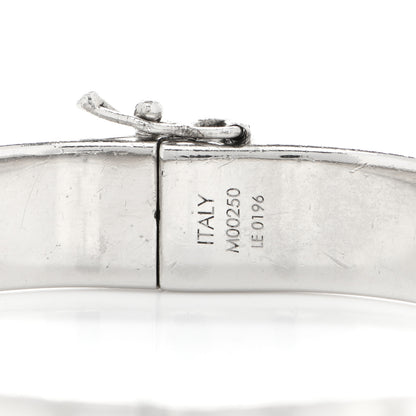Louis Vuitton Brass Palladium Plated Nanogram Cuff M Silver 5 of 6