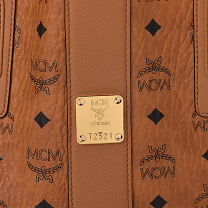 MCM Visetos Large Liz Reversible Shopper Tote Cognac 14 of 18