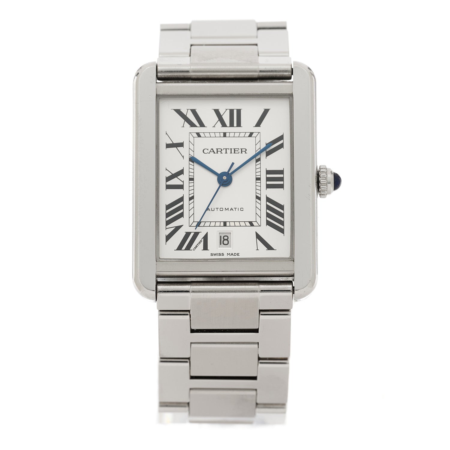 Cartier Stainless Steel 31mm Tank Solo Automatic Watch 1 of 4