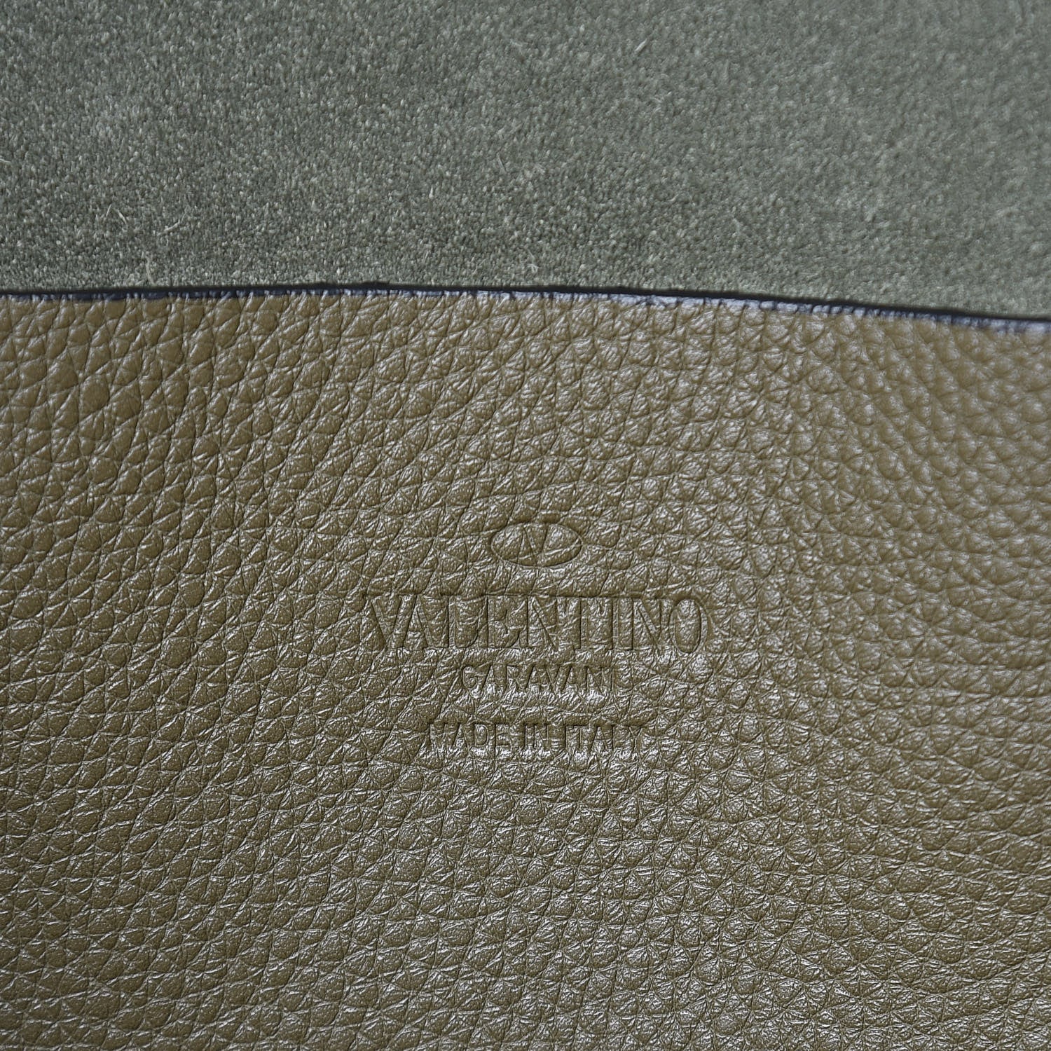 Valentino Garavani Grained Calfskin Medium Rockstud Backpack Army Green 6 of 9