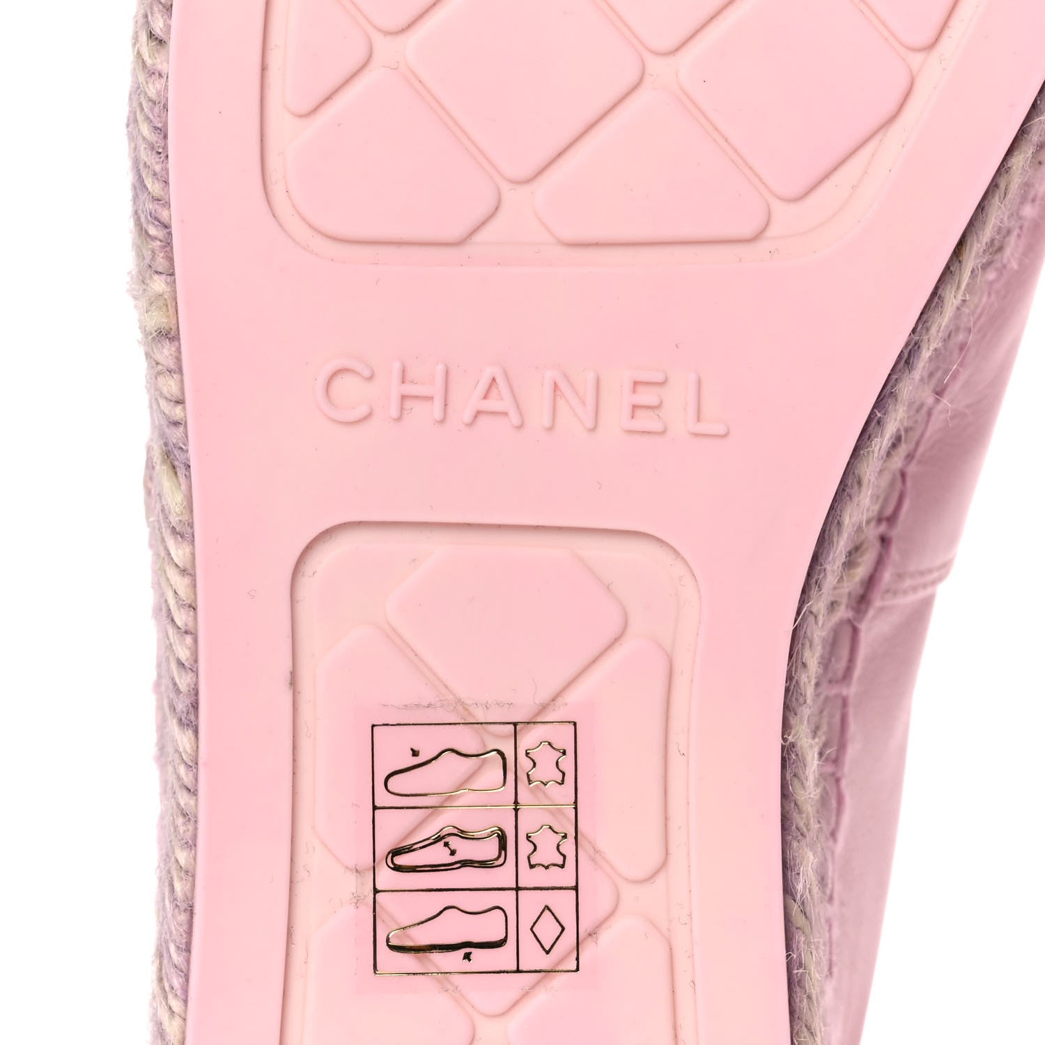 Chanel Lambskin CC Espadrilles 39 Light Pink 7 of 11