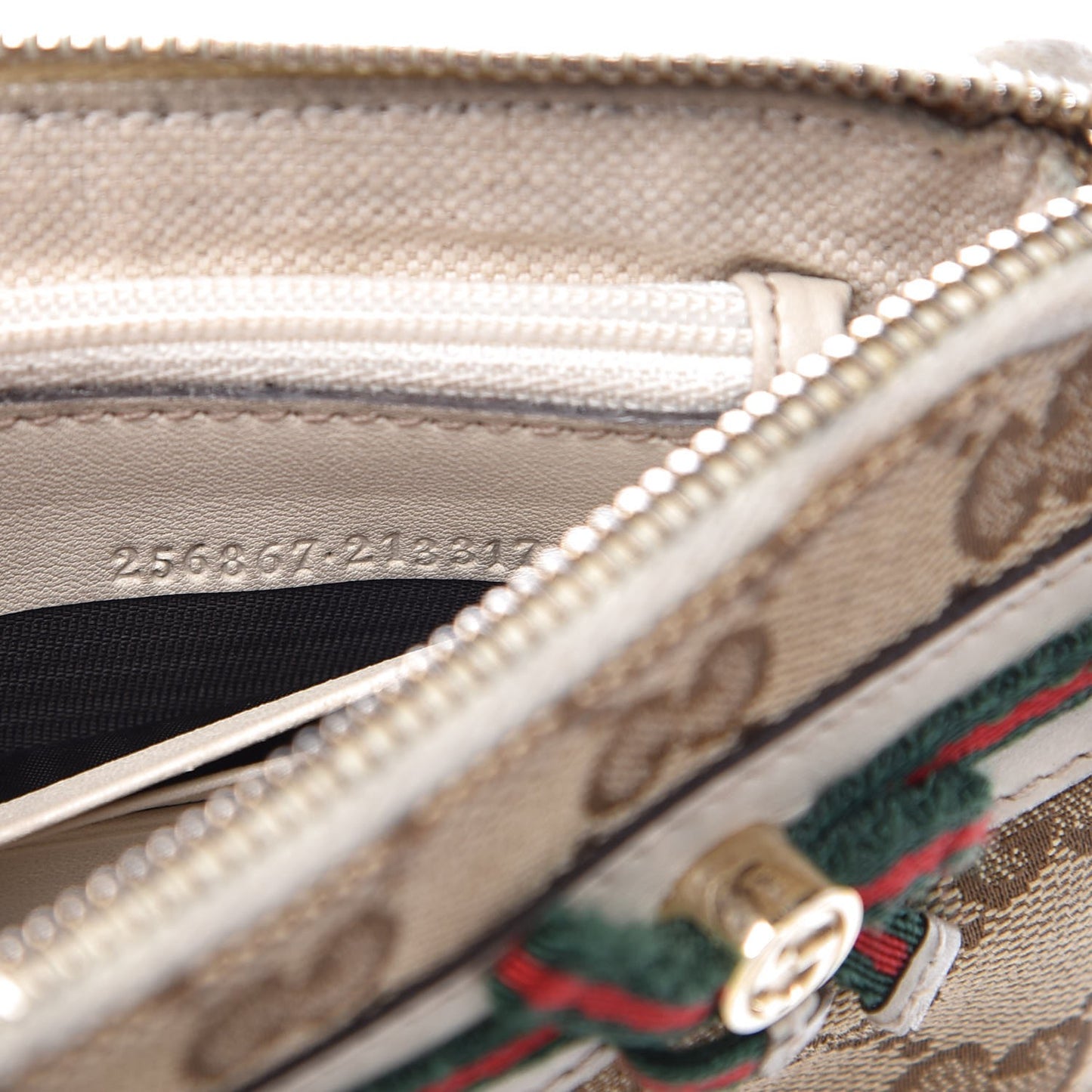 Monogram Mayfair Wristlet Off White