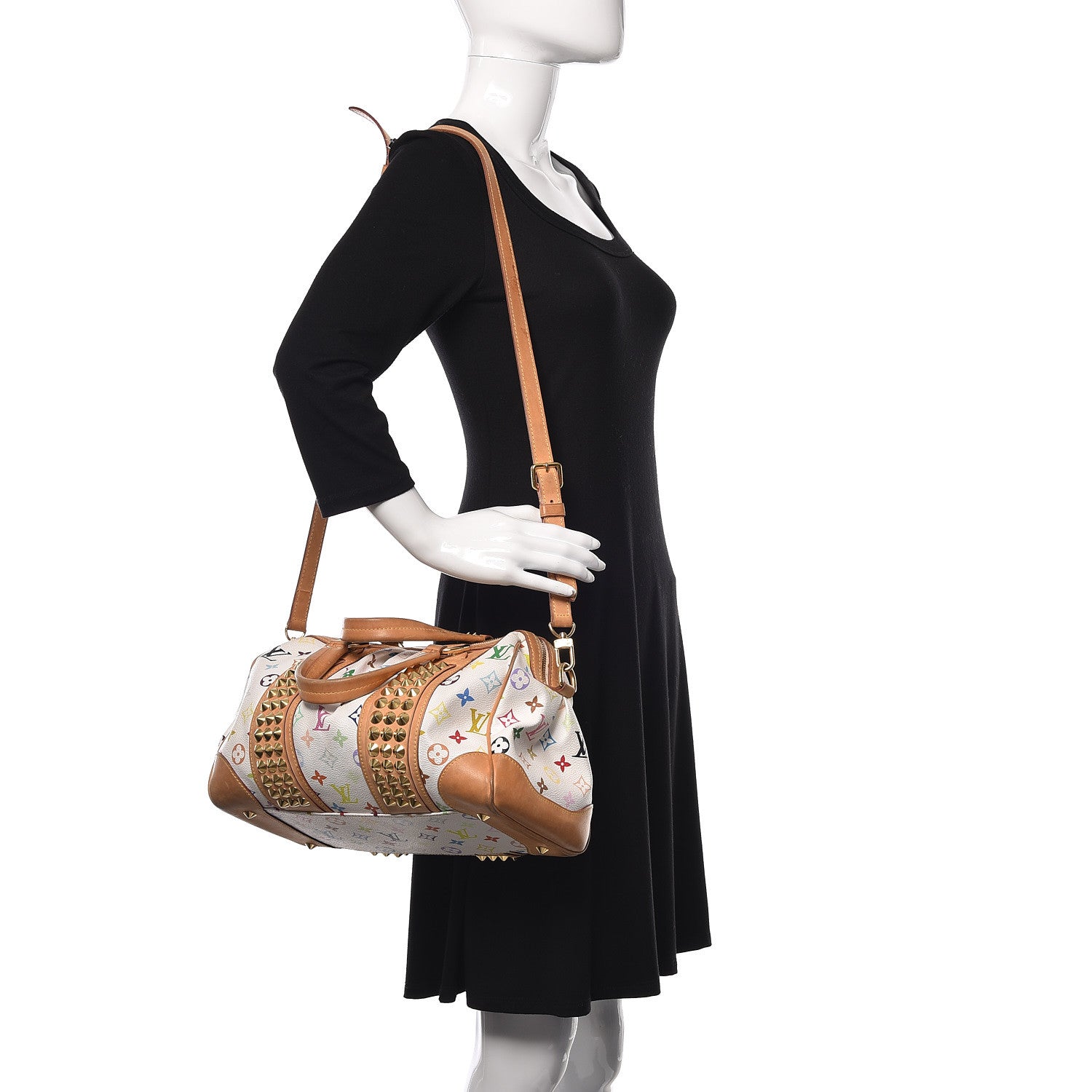Louis Vuitton Monogram Multicolor Courtney MM White 2 of 20