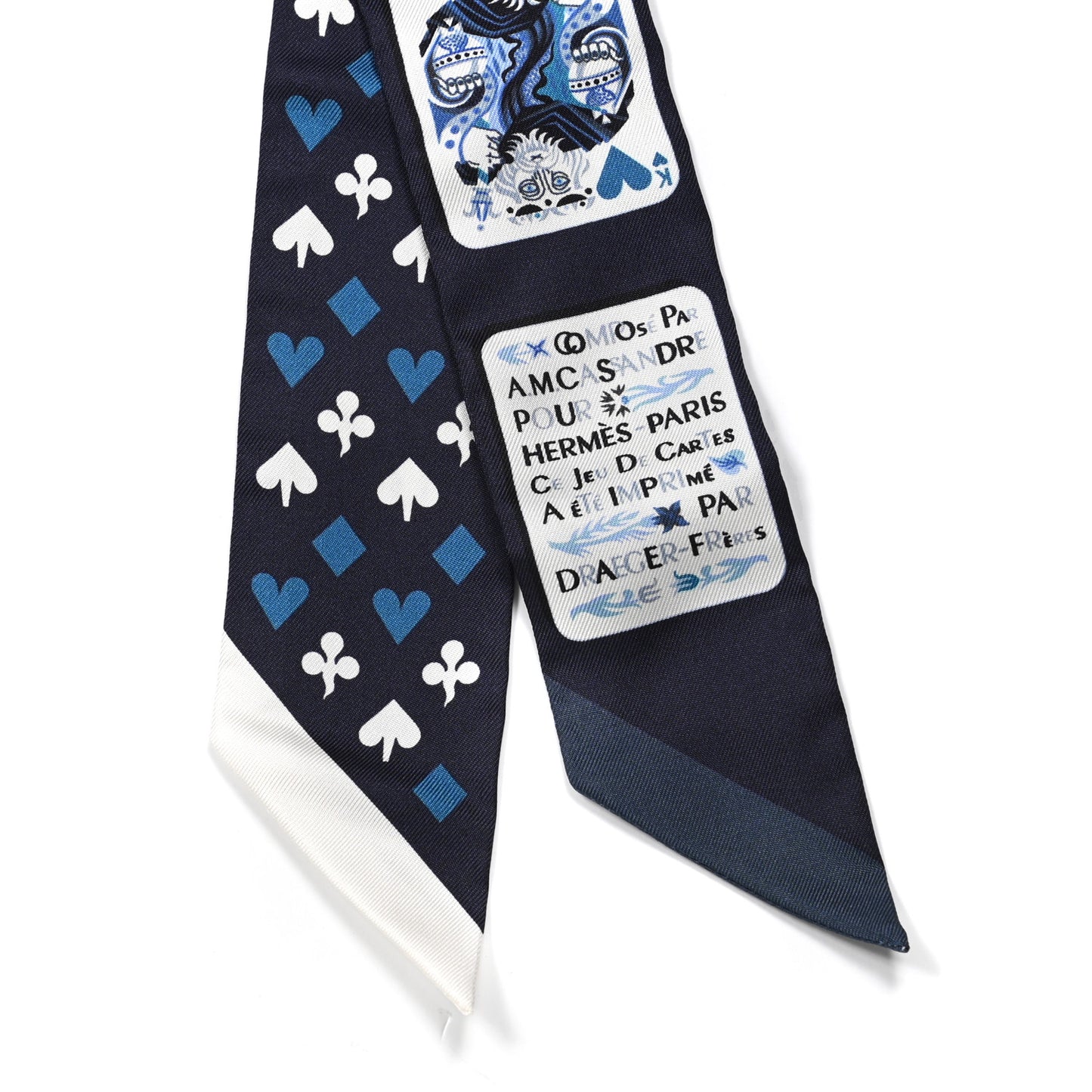 Silk Jeu de Cartes Twilly Marine Petrole White