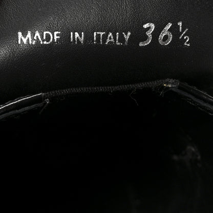 Prada Spazzolato Metal Triangle Logo 50mm Loafers 36.5 Black 9 of 10