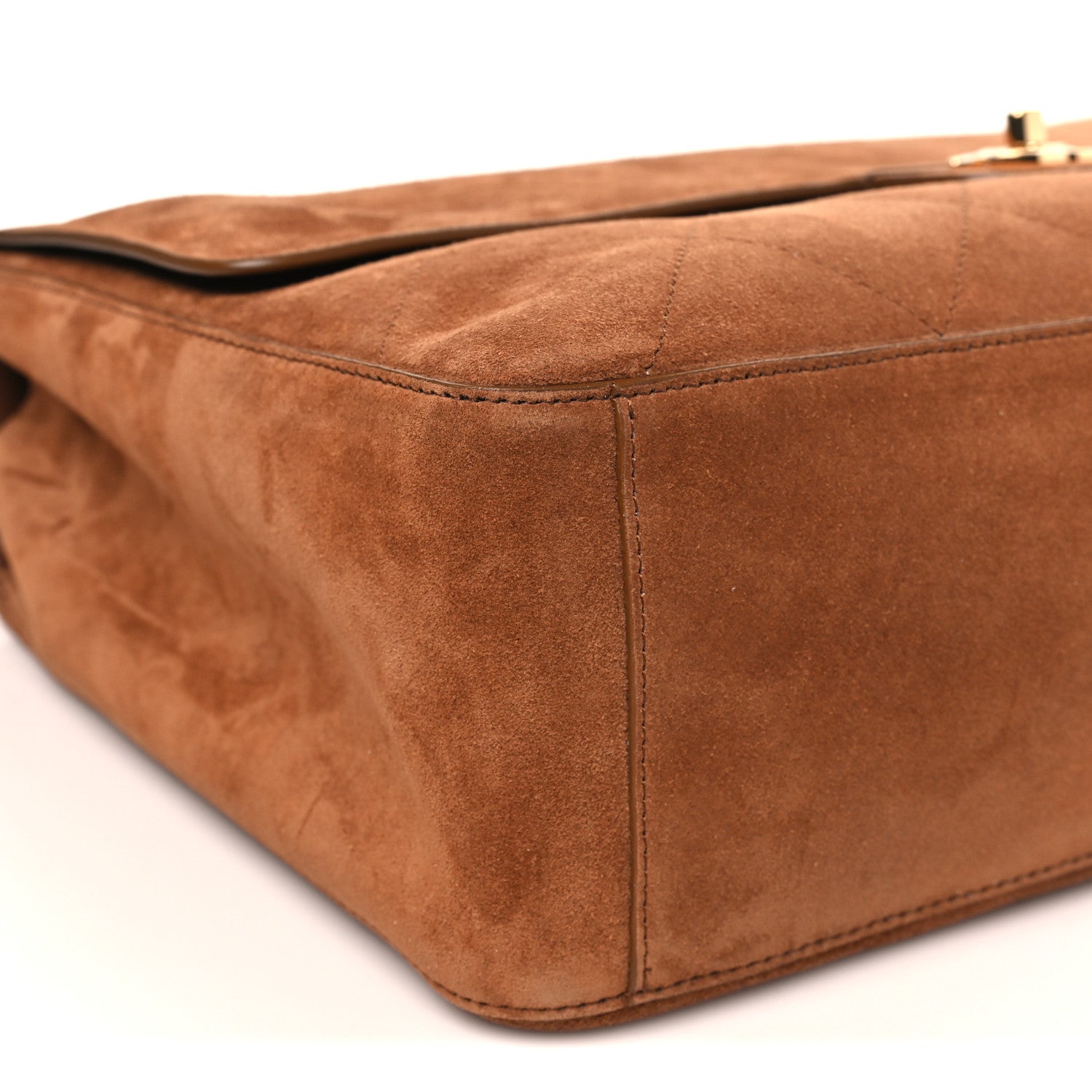 Chanel Suede Calfskin Souplissimo Maxi Flap Camel 8 of 10