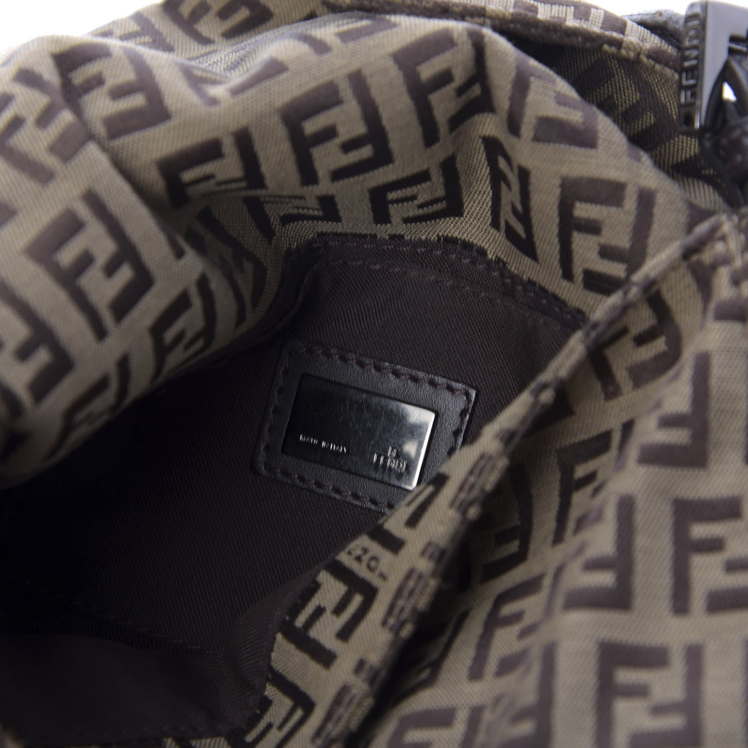 Fendi Zucchino Mini Mama Baguette Tobacco 9 of 10